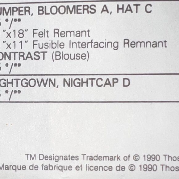 2 Vintage OOP Butterick Holly Hobbie Pattern 5084 & 5083 Doll Clothes B12 - Picture 4 of 5